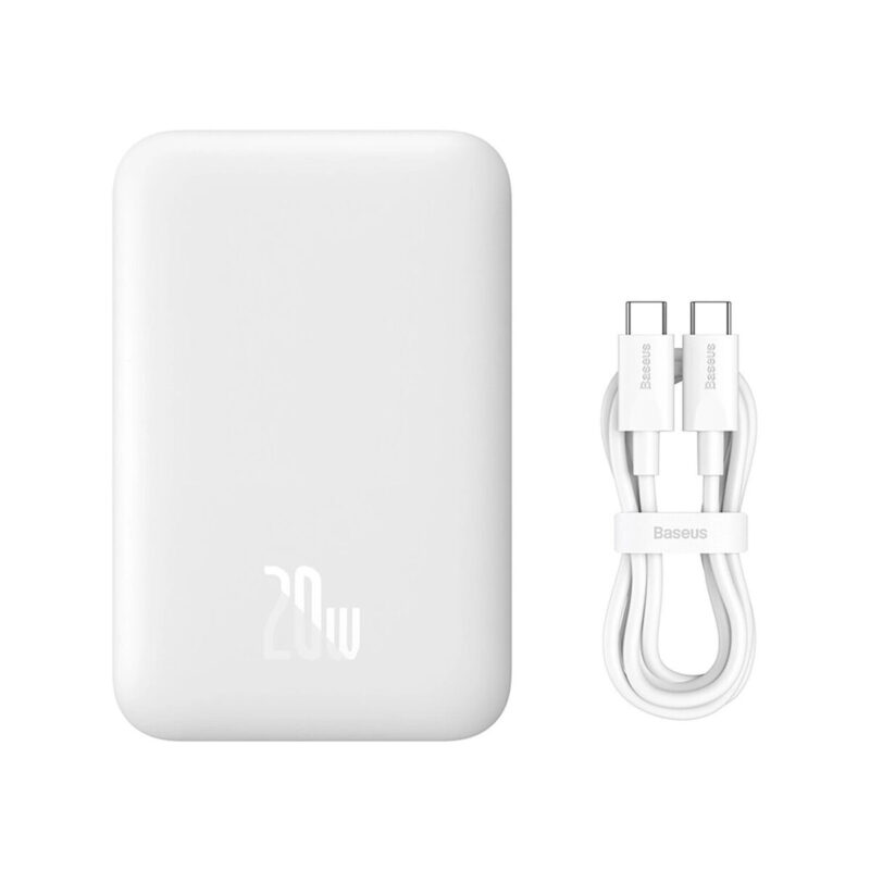 Powerbank Baseus Magnetic Mini Air PPCXM06A 6000mAh MagSafe 15W PD QC 20W USB-C + kabel