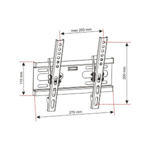 UCHWYT DO TV LCD/LED 14-42" 35KG AR-46 ART reg. w pionie