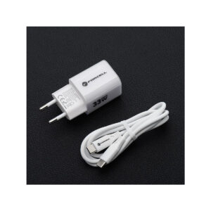 8b4765b71c8010f96e6151f3eac231be_original ŁADOWARKA SIECIOWA Forcell F-Energy GaN III VT-41 33 W 1x USB-C 1x USB-A PD 3.0 QC 4.0 BIAŁA