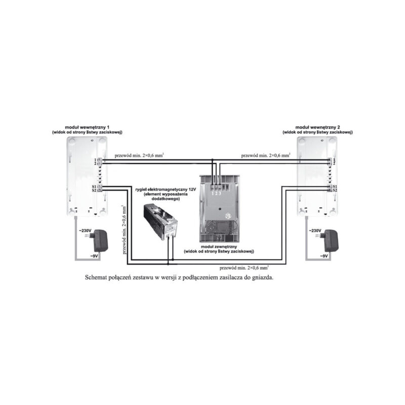 DOMOFON EURA ADP-47A3 (RL-3208AA) 2-RODZ.