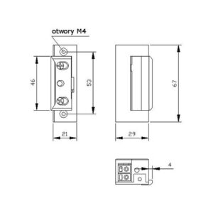 ZACZEP ELEKTRA R4 Z PAM. BEZ BLOK. SYMETRYCZNY