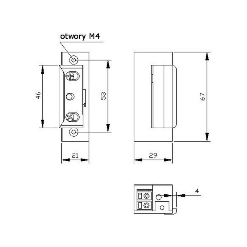 ZACZEP ELEKTRA R4 Z PAM. BEZ BLOK. SYMETRYCZNY