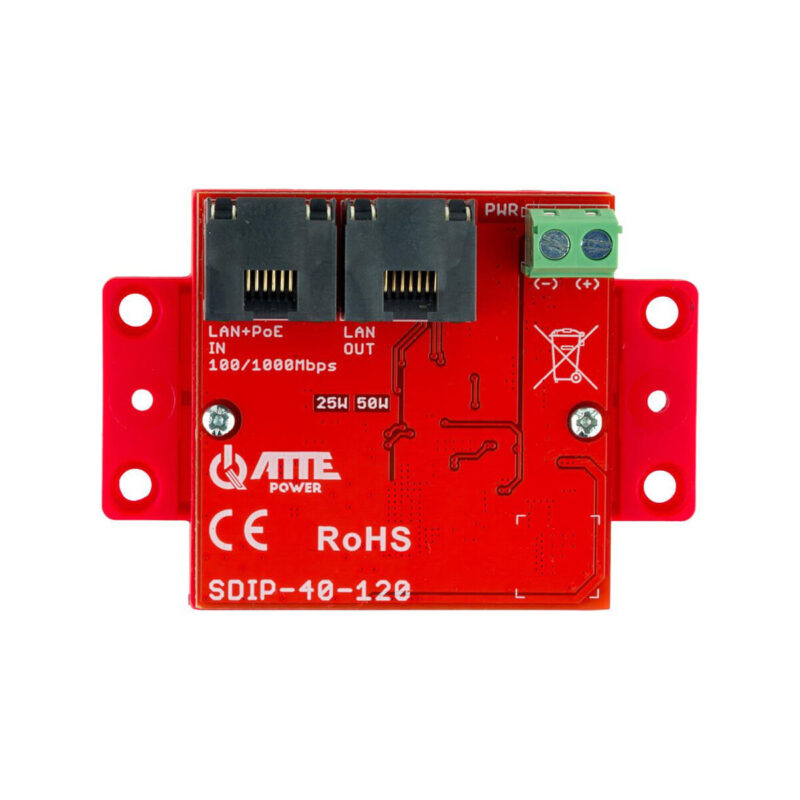 Adapter PoE obniżający napięcie ATTE SDIP-40-120