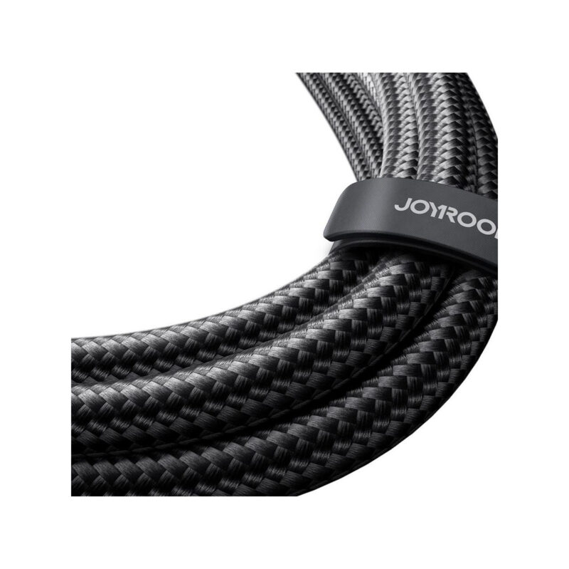 Kabel 2w1 USB-C / 2x USB-C Joyroom Speedy SA21-1T2 150cm 100W w oplocie czarny