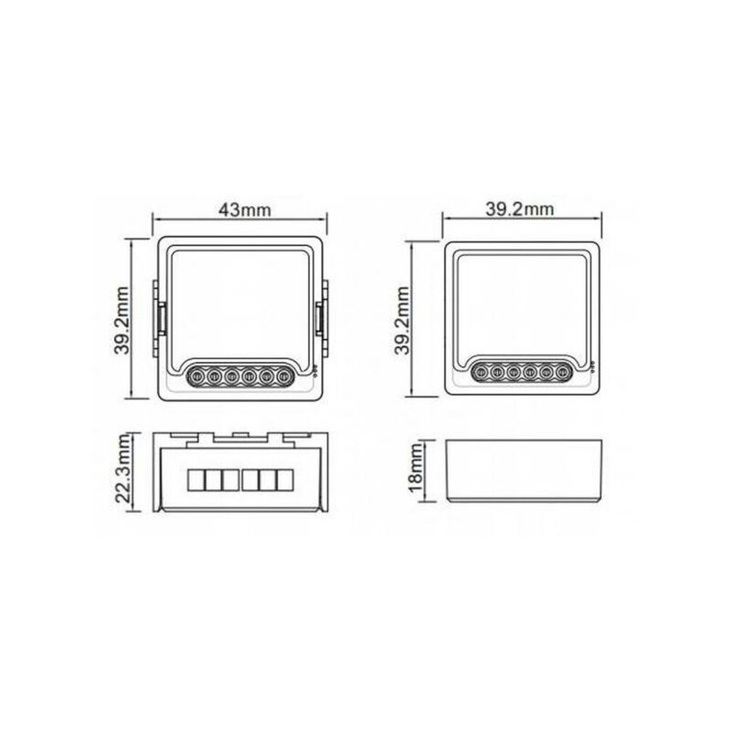Moduł OXT mini przekaźnik 4 obwody ZigBee TUYA T264