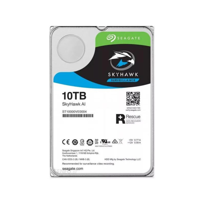 DYSK HDD Seagate SkyHawk AI ST10000VE001 10TB