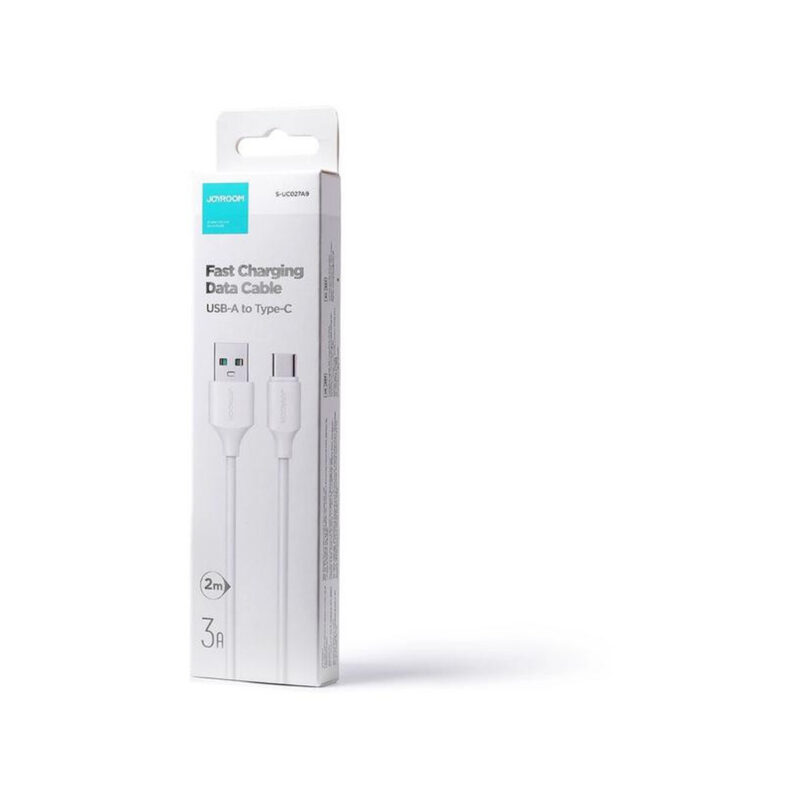 Kabel USB-A / USB-C Joyroom S-UC027A9 200cm 3A w oplocie biały