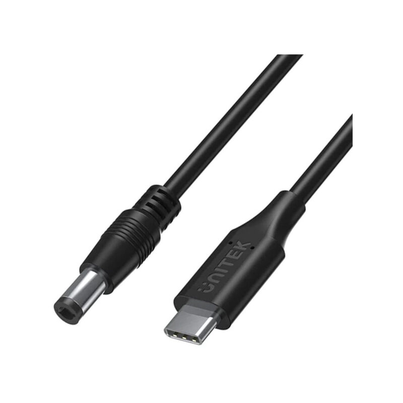 Unitek Kabel zasilający do laptopa 65W USB-C - DC5,5mm