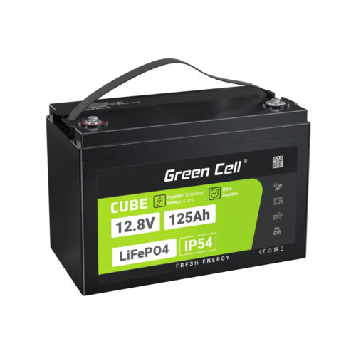AKUMULATOR LITOWO-ŻELAZOWO-FOSFORANOWY LiFePO4 Green Cell Cube 12.8V 125Ah LFPGC12V125AH