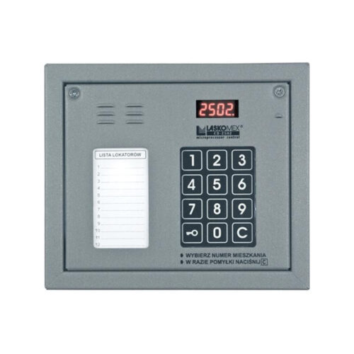 Laskomex CP-2502NP srebrny Panel audio z mini listą lokatorów