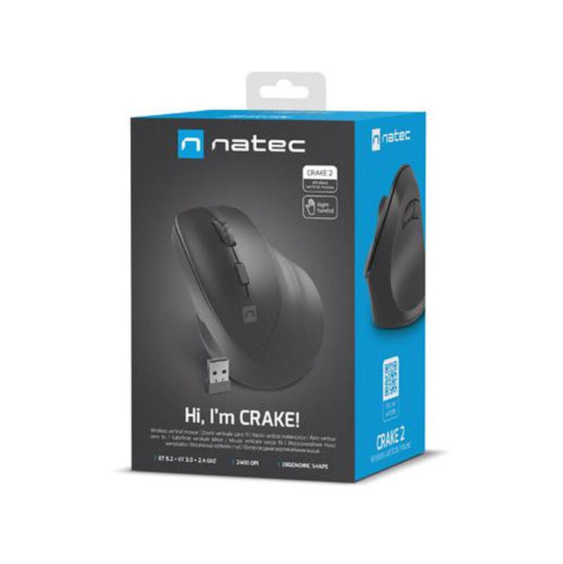 Mysz bezprzewodowa Natec Crake 2 czarny