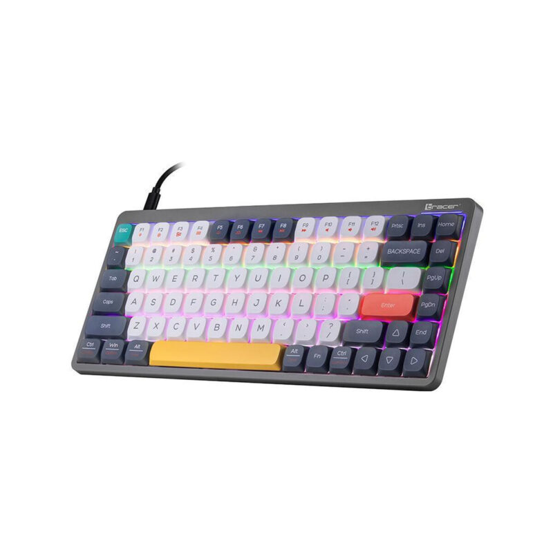 Klawiatura mechaniczna Tracer FINA 84 Grey (Outemu Red Switch)