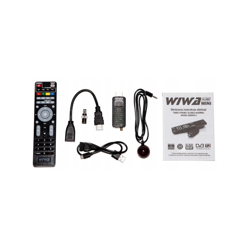 Tuner DVB-T/T2 WIWA H.265 MINI