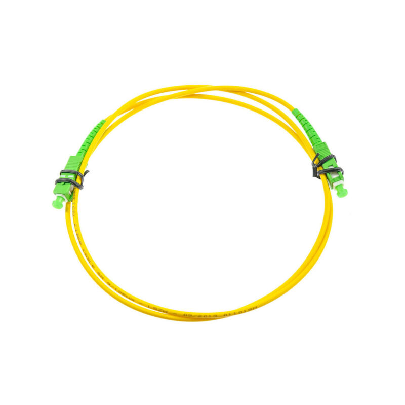 PATCHCORD ŚWIATŁOWODOWY SM 1M SIMPLEX 9/125, SC/APC-SC/APC 3MM