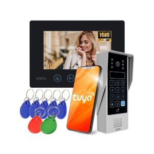 WIDEODOMOFON EURA VDP-90A3 DELTA + czarny monitor TUYA