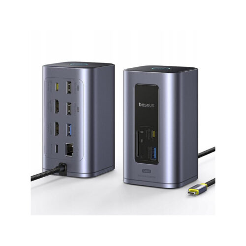Stacja dokująca HUB Baseus NU1 Air Spacemate 12w1 USB-C / 2x HDMI 2x USB-C 2x USB-A RJ45 SD microSD