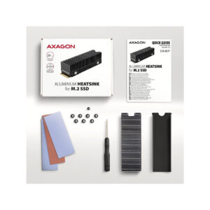 Radiator do dysków Axagon CLR-M2XT aluminiowy pasywny M.2 SSD