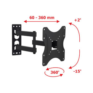 UCHWYT DO TV LED/LCD 19-42" 35KG AR-60A ART reg. pion/poziom