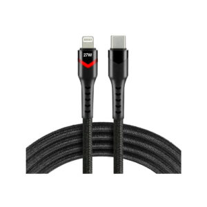 KABEL USB-C / Lightning Apple iPhone LED RGB everActive CBB-1CIR 100cm PD 27W