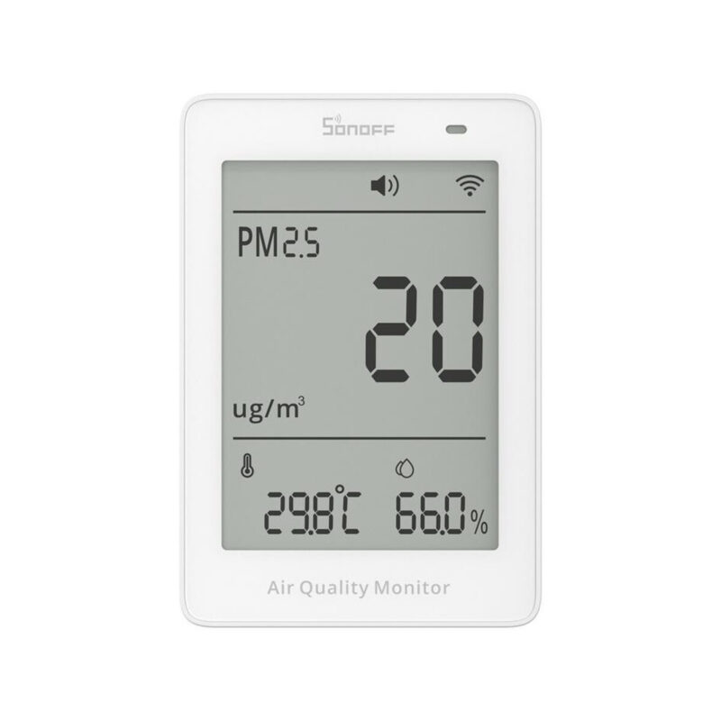 Miernik jakości powietrza WiFi LCD Sonoff AirGuard PM2.5 SAWF-07P