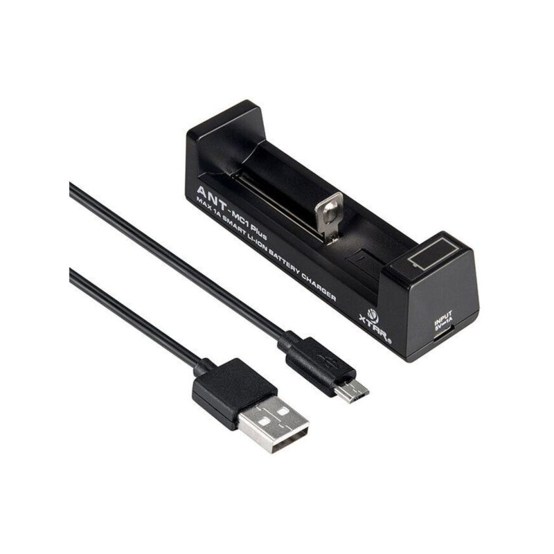 Ładowarka do akumulatorów cylindrycznych Li-ion 18650 Xtar ANT MC1 Plus micro USB-B