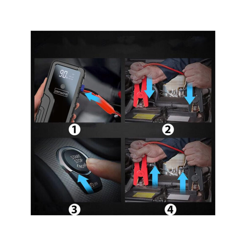 Booster Jump Starter 6400 mAh Powerbank Samochodowy Zenwire CY16