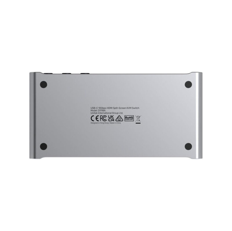 Przełącznik KVM Unitek USB-C 10Gbps z HDMI i transferem plików między systemami