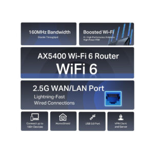 ROUTER TP-LINK ARCHER AX72 PRO Wi-Fi 6 AX5400 2,5G