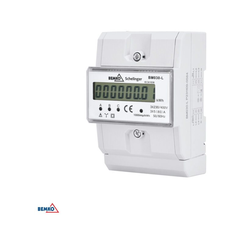 Wskaźnik energii 3-fazowy 10 (100) A DWUTARYFOWY