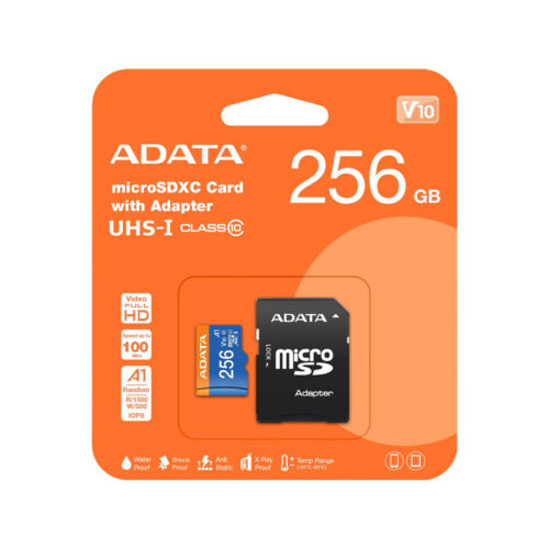 Adata karta microSD Premier 256GB UHS1/CL10/A1+adapter