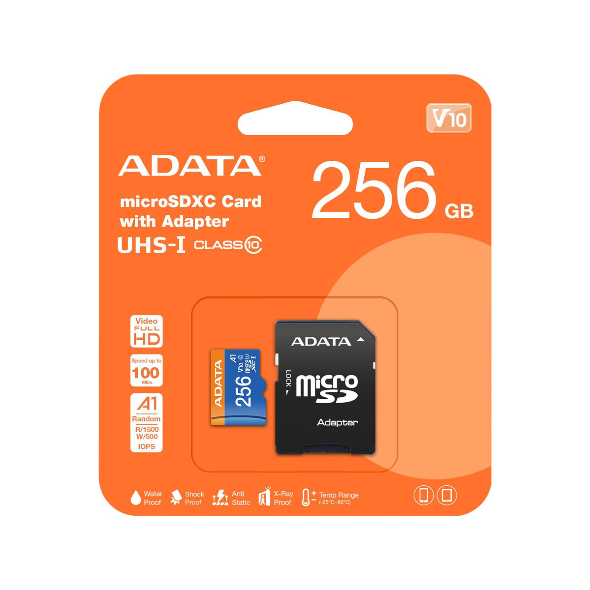 Adata karta microSD Premier 256GB UHS1/CL10/A1+adapter