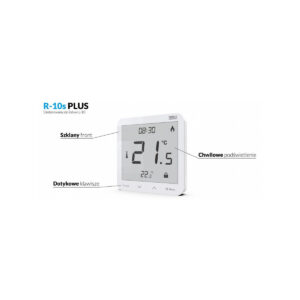 Przewodowy regulator pokojowy czarny R-10S PLUS Tech Sterowniki