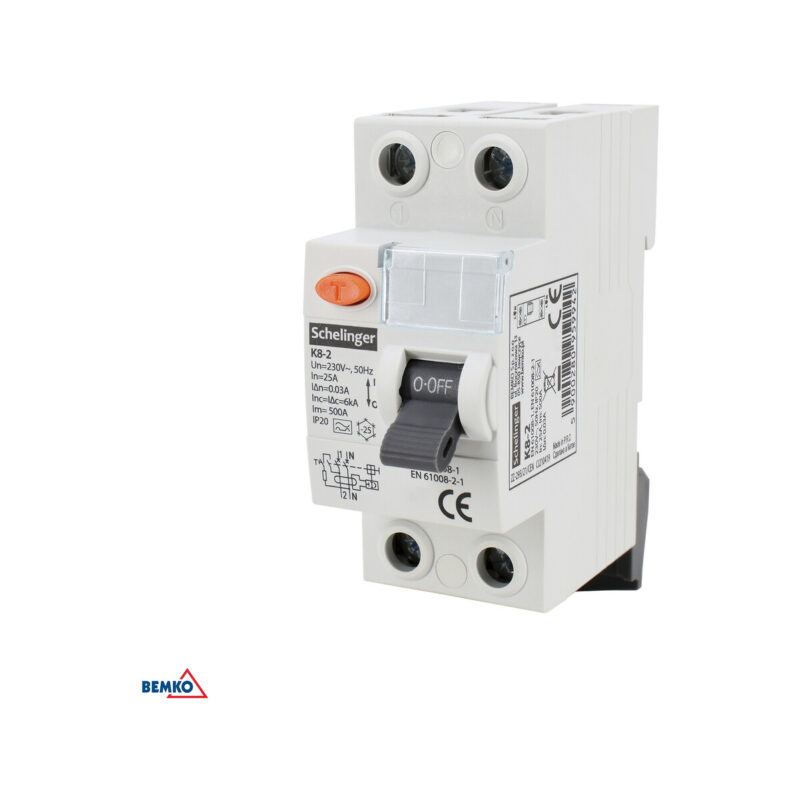 Wyłącznik różnicowoprądowy A 2P 40A 30mA 10kA VDE SCHELINGER