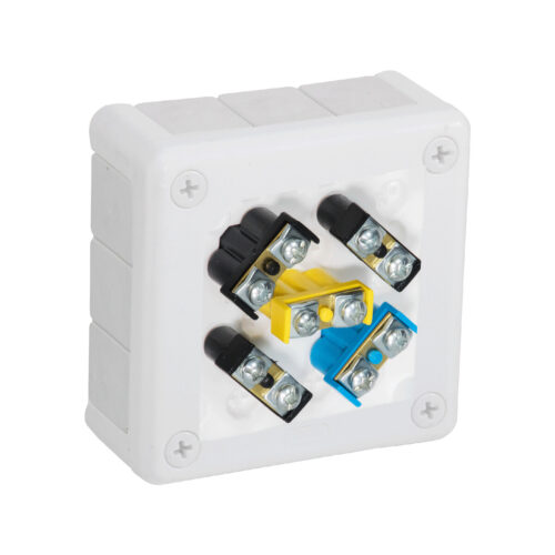 Puszka natynkowa z zaciskami 12 wlotów VIPLAST VP-41 BIAŁA IP55 98x98x42mm 041-51