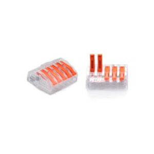 ZŁĄCZKA DO PRZEWODÓW ZATRZASKOWA 0,2-4,0mm2 PC-235 5GNIAZD (1szt.)