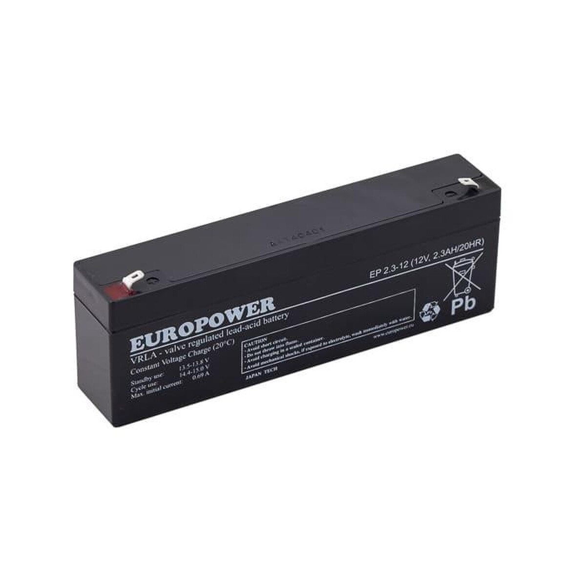 Akumulator AGM EUROPOWER serii EP 12V 2.3Ah (Żywotność 6-9 lat)