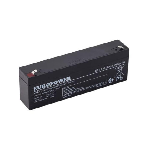 Akumulator AGM EUROPOWER serii EP 12V 2.3Ah (Żywotność 6-9 lat)
