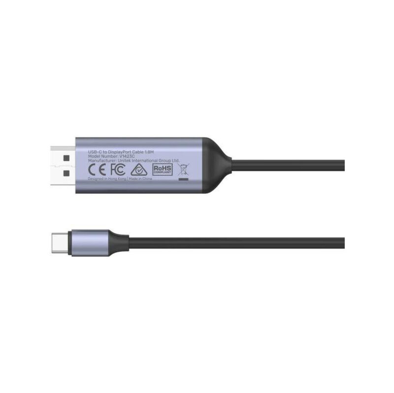 Unitek Adapter USB-C na DP 1.4 8K@60Hz kabel 1,8m