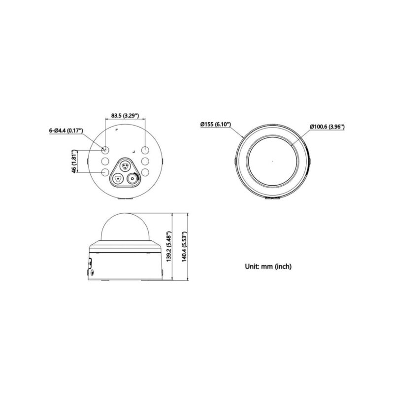 Kamera IP Hikvision DS-2CD2766G3-IPTRZSY(2.8-12mm)BLACK