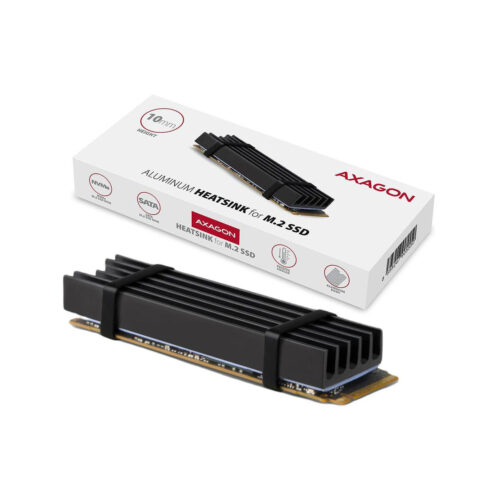 Radiator do dysków Axagon CLR-M2L10 M.2 SSD 10mm