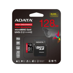 Adata Karta microSD High Endurance 128GB UHS1 U3 V30 A2 100/85MB/s + Adapter