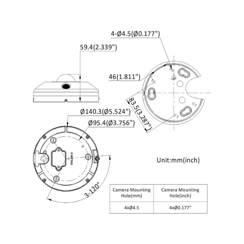 Kamera IP HIKVISION DS-2CD63C5G1-IVS(1.29mm)(O-STD)