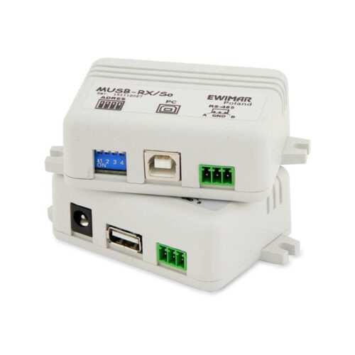 Adresowalny przedłużacz myszy USB z separowanym odbiornikiem EWIMAR MUSB-1/1/So v3.2