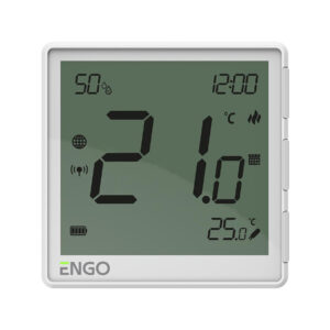 ENGO Controls EONE-BATW - Regulator temperatury, bateryjny (Li-Ion), biały, Internetowy, akumulatorowy, ZigBee, natynkowy