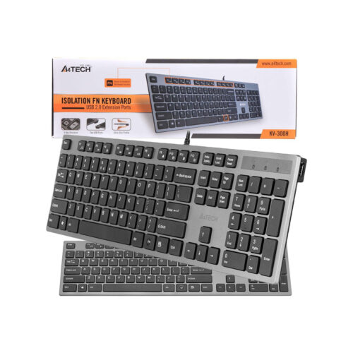 Klawiatura komputerowa A4tech KV-300H USB szary