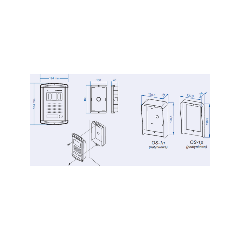9978_schemat PANEL ZEW. Z KAM. COMMAX DRC-4CANS