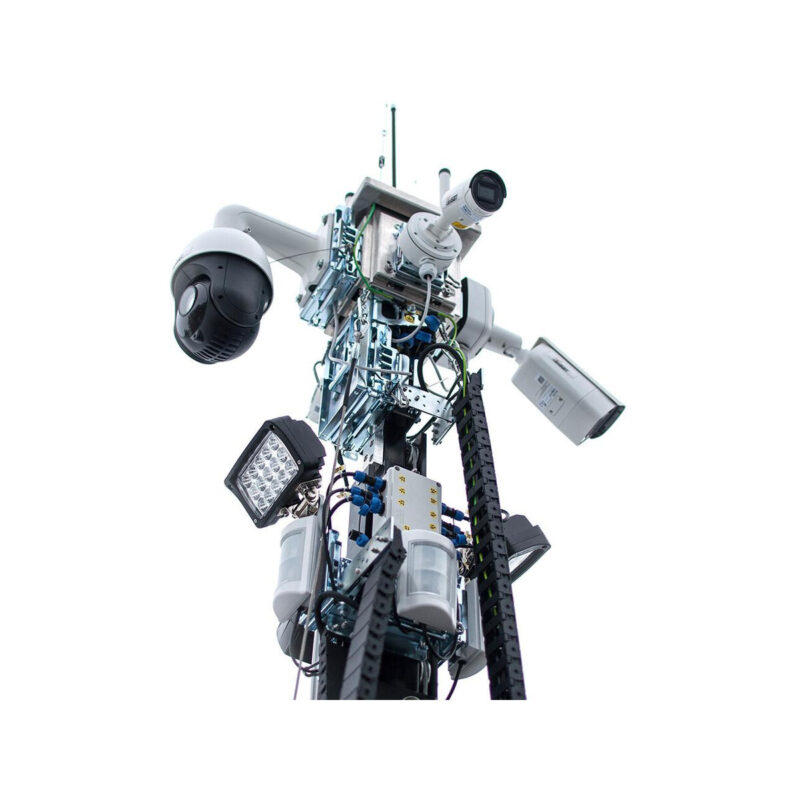 Mobilna wieża do zdalnego wideomonitoringu CCTV iCAM-TOWER AI 5MQ3