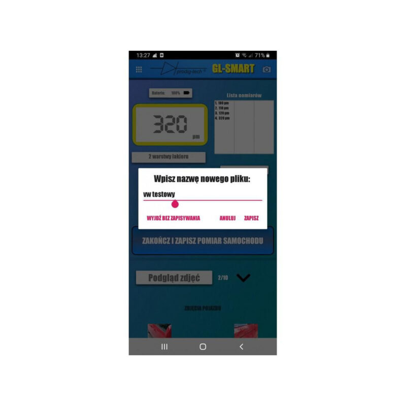 MIERNIK GRUBOŚCI LAKIERU GL-SMART-2