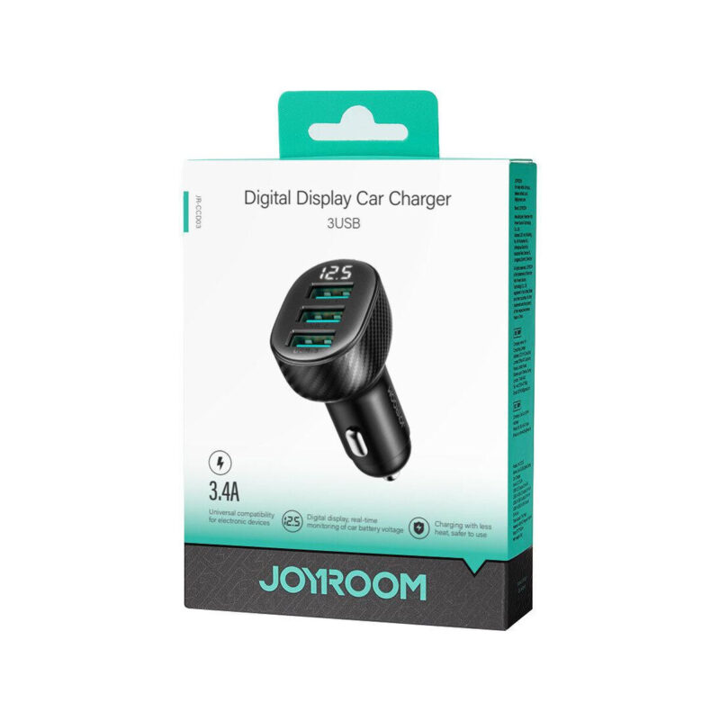 Ładowarka samochodowa Joyroom JR-CCD03 17W 3.4A 3x USB-A