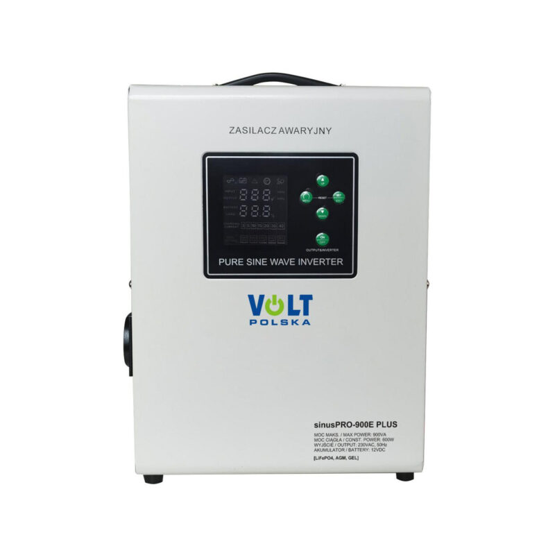 Przetwornica VOLT POLSKA SINUSPRO 900E PLUS 12V 600/900W LiFePO4, MENU